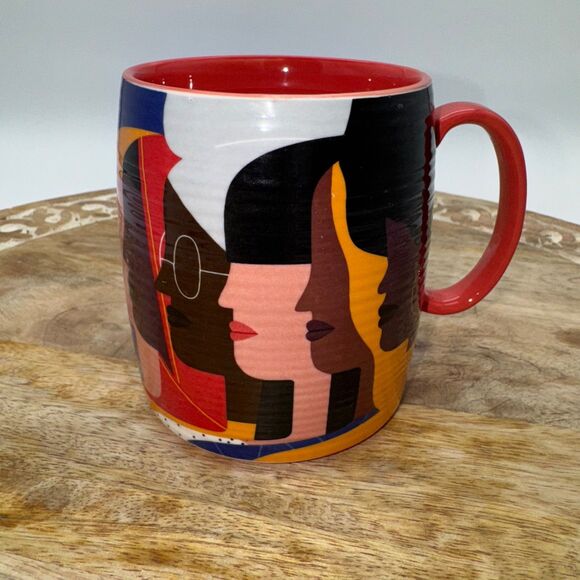 Anthropologie Audrey Lee Coffee Mug, 16oz Large Year of Women Female Empowerment - Picture 1 of 7